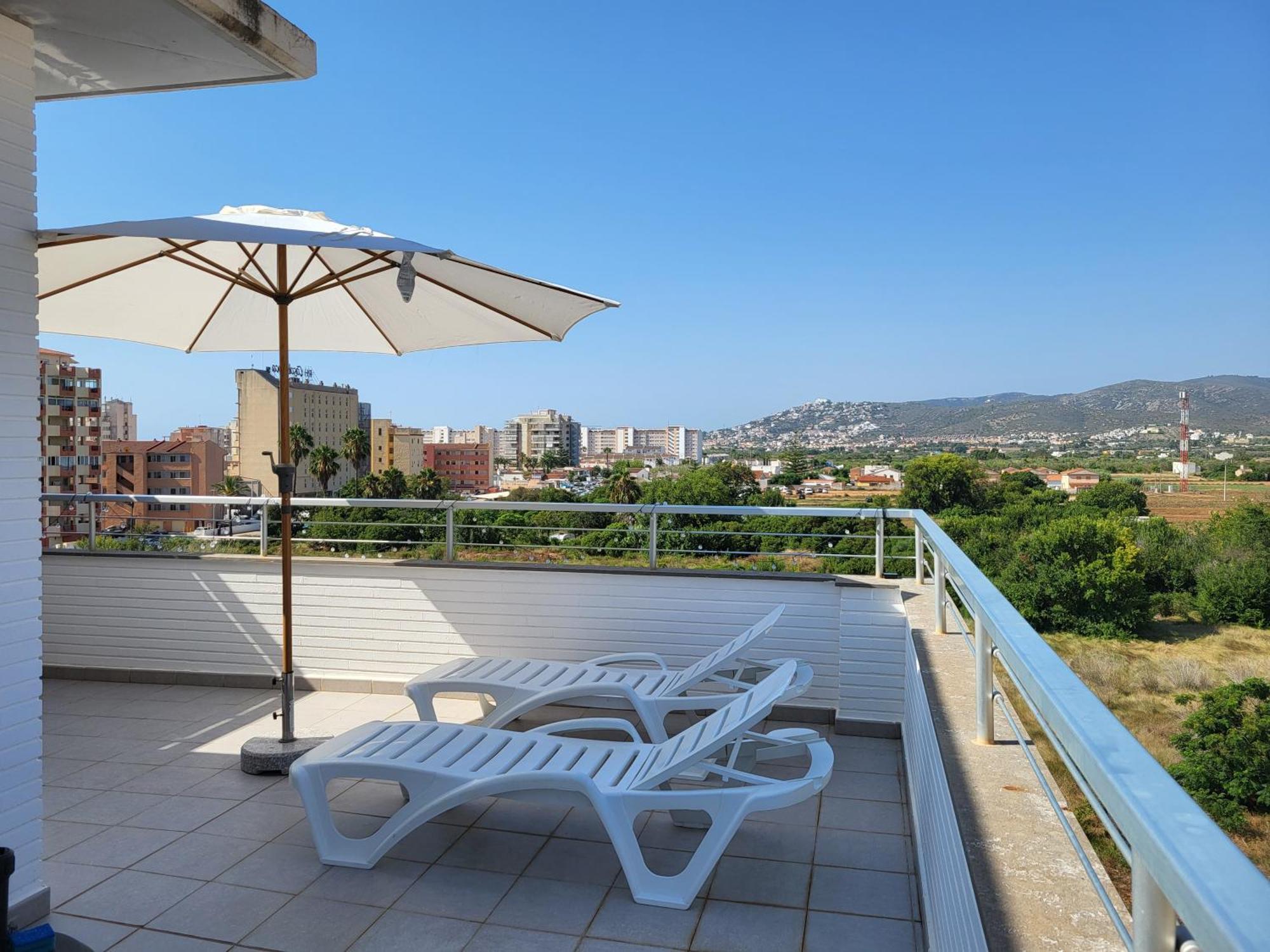 Atico Aqua Peniscola, 1ª Linea De Playa, Parking Y Piscina Daire Dış mekan fotoğraf